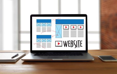 Web tasarım düzeni kroki çizim yazılım Media Www ve grafik 