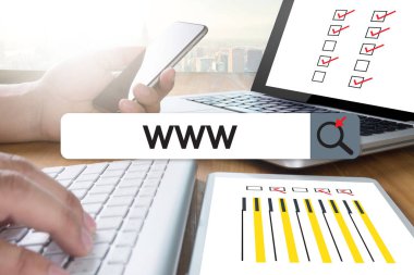 Www Web sitesi Online Internet Web sayfası bilgisayar tarayıcı bağlantısı