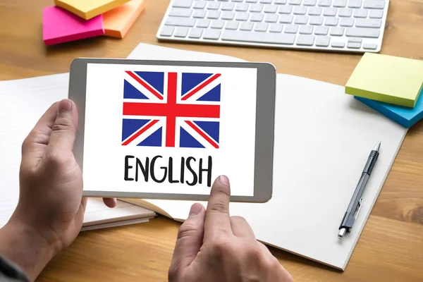 Engels (Britse Engelse taalonderwijs) verrichten u spreken engl — Stockfoto