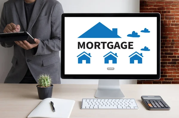 MORTGAGE Property Real estate home pay Loan Payment — Stock Photo, Image