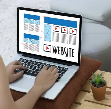 Web tasarım düzeni kroki çizim yazılım Media Www ve grafik 