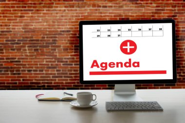 Conputer iş adamı gündem tanıtım yapma faaliyete gündem