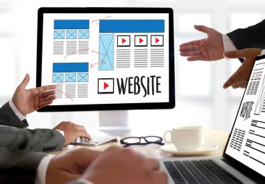 Web tasarım düzeni kroki çizim yazılım Media Www ve grafik 