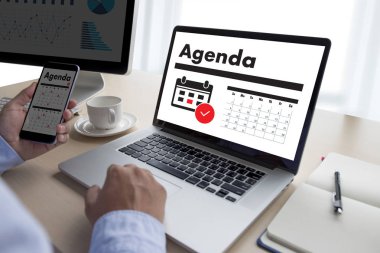 Conputer iş adamı gündem tanıtım yapma faaliyete gündem