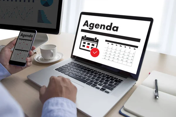 Conputer iş adamı gündem tanıtım yapma faaliyete gündem