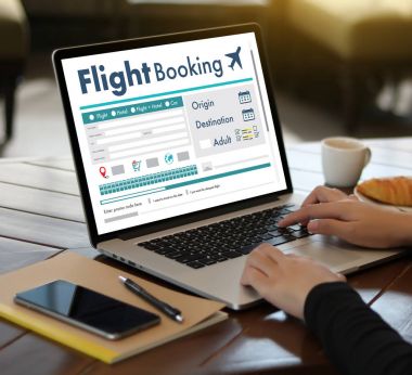 Uçuş hava kavramı kitap Online Bilet rezervasyon git 