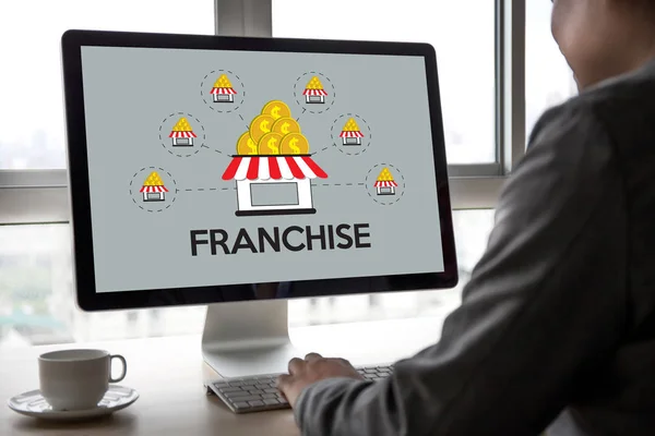 FRANCHISE  Marketing Branding Retail and Business Work Mission C — Stock Photo, Image