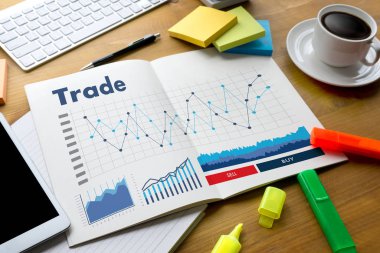 Ticaret Finans Forex grafik grafik kavramı m çalışmakta olan profesyonellerin katılması