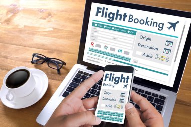 Uçuş hava kavramı kitap Online Bilet rezervasyon git 