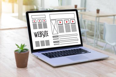 Web tasarım düzeni kroki çizim yazılım Media Www ve grafik 