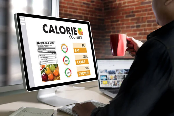 CALORIE  counting counter application Medical eating healthy Die