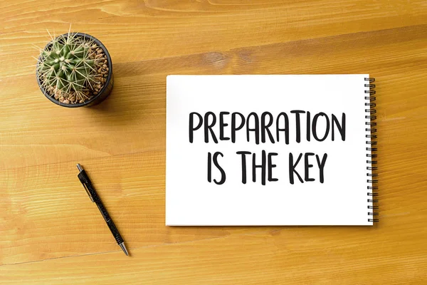 BE PREPARED та PREPARATION IS Key Plan виконують бізнес співпрацю — стокове фото