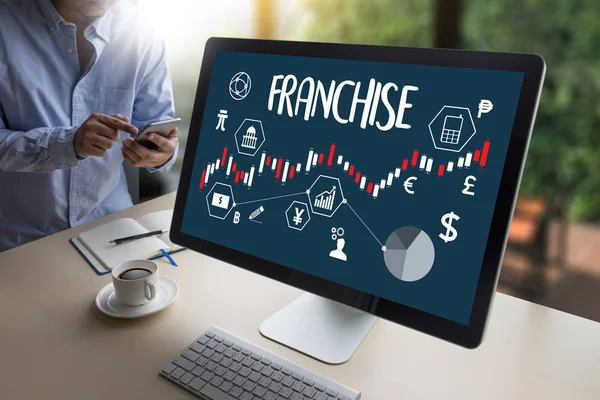 FRANCHISE  Marketing Branding Retail and Business Work Mission C — Stock Photo, Image