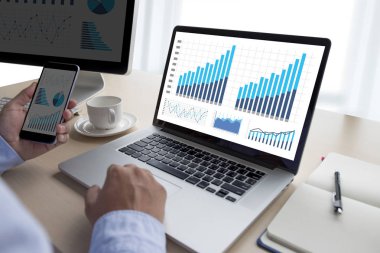 İstatistik analiz iş verileri diyagramı büyüme artış Pazar