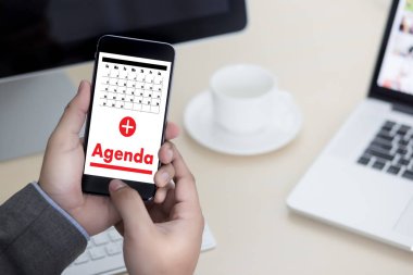 Conputer iş adamı gündem tanıtım yapma faaliyete gündem