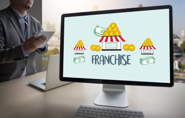 Perakende ve iş iş heyeti C marka franchise pazarlama