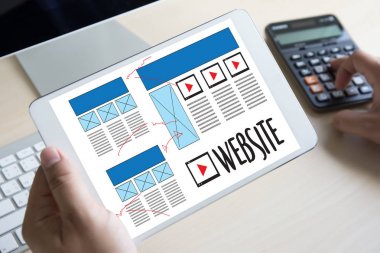 Web tasarım düzeni kroki çizim yazılım Media Www ve grafik 