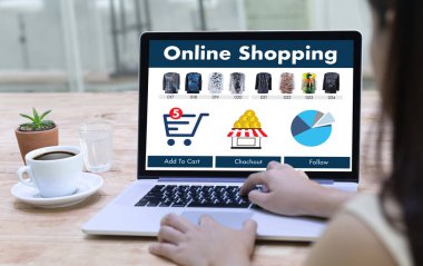 İş adamları teknoloji e-ticaret Internet küresel Marketi kullanın