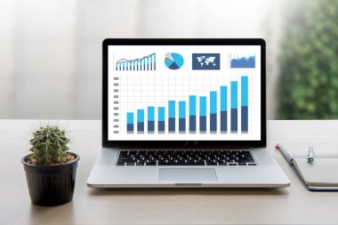 İstatistik analiz iş verileri diyagramı büyüme artış Pazar