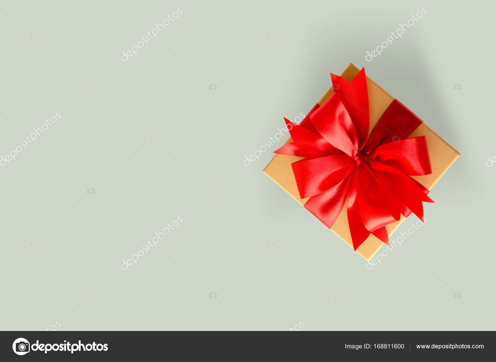 Gift box Christmas happy Holiday greeting card anniversary Chri — Stock