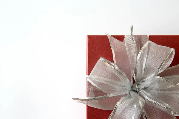Hediye kutusu Noel mutlu tatil tebrik kartı yıldönümü bedeni — Stok fotoğraf