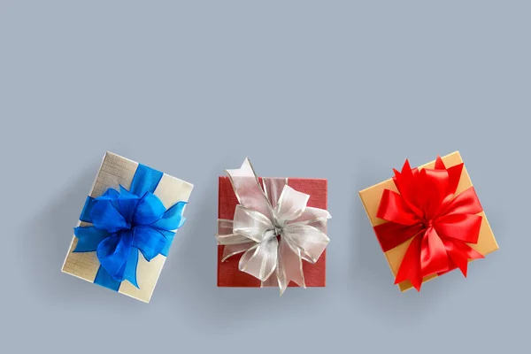 Подарункова коробка Різдвяна щаслива святкова листівка річниця Шрі — стокове фото