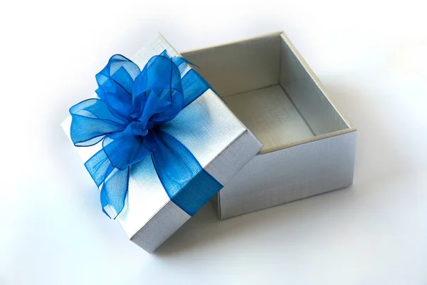 Caja de regalo Navidad feliz tarjeta de felicitación de vacaciones aniversario Chri — Foto de Stock