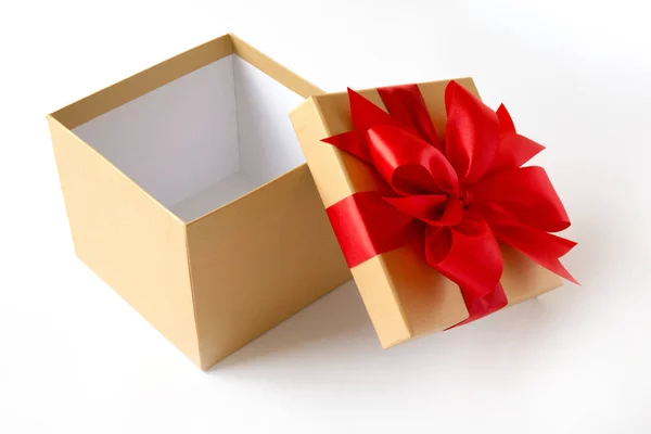 Caja de regalo Navidad feliz tarjeta de felicitación de vacaciones aniversario Chri — Foto de Stock