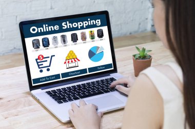 İş adamları teknoloji e-ticaret Internet küresel Marketi kullanın