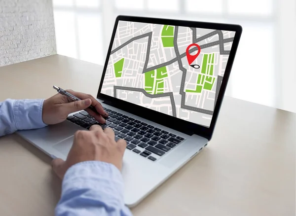 GPS Map to Route Destination network connection Location Street