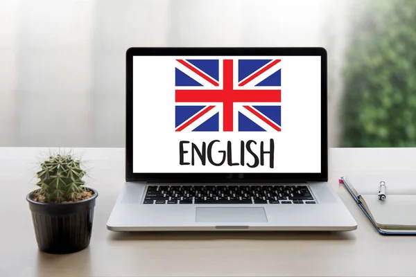 İngilizce (İngiliz İngiltere'de dil eğitimi) yapmak engl konuşmak — Stok fotoğraf