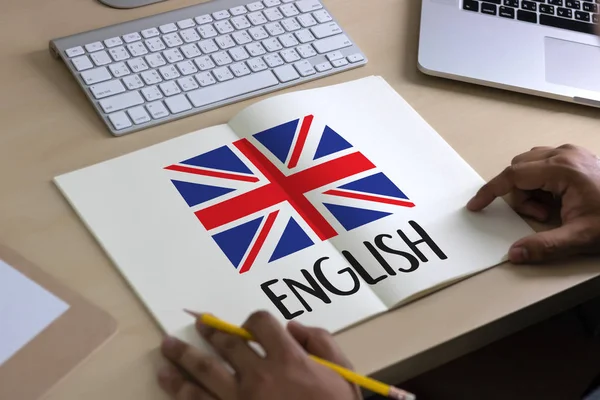 Engels (Britse Engelse taalonderwijs) verrichten u spreken engl — Stockfoto
