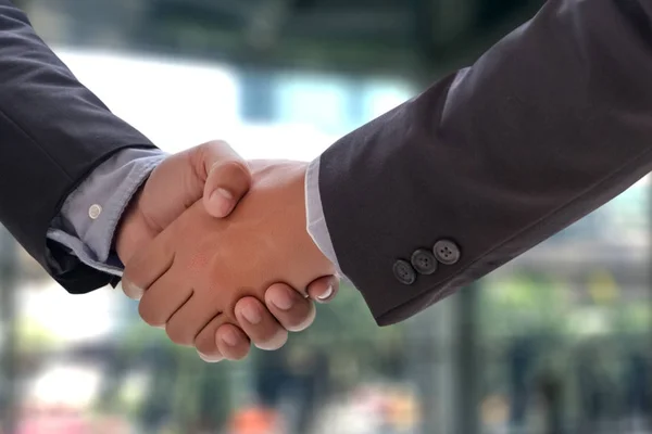 Businessman handshake Professional Business partnership meeting — Stock Photo, Image