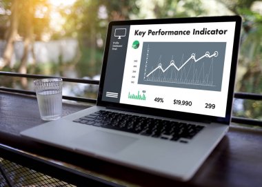 KPI kısaltma (anahtar performans göstergesi) iş takım ellere w