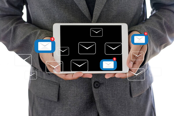 Mail Communication Connection message to mailing contacts inbox 