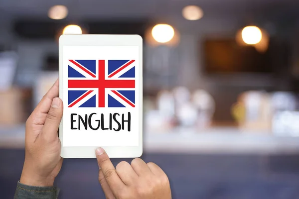 Αγγλικά (British Αγγλία γλώσσα εκπαίδευσης) Μάθετε Αγγλικά Lan — Φωτογραφία Αρχείου