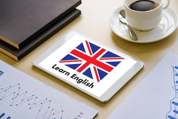 İngilizce (İngiliz İngiltere'de dil eğitimi) İngilizce Lan öğrenin — Stok fotoğraf