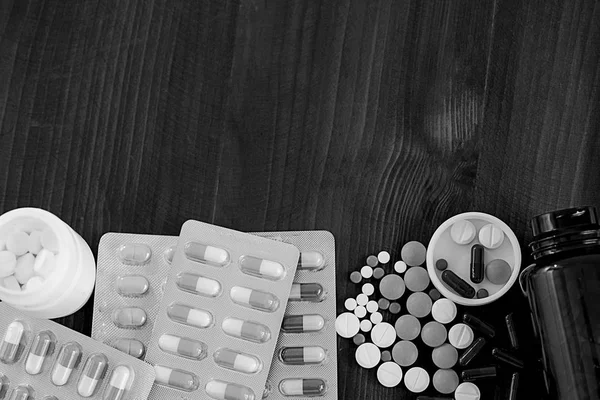 Médicament Pharmacie substances interdites médicament Emballage des comprimés — Photo