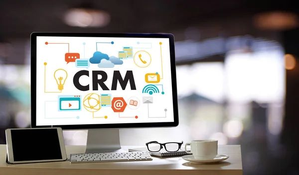 Business Client CRM Management Analysis Service Concept manage — Photo