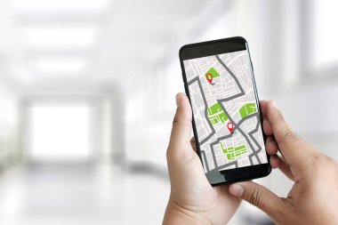 GPS harita yol hedef ağ bağlantısına yer sokak 