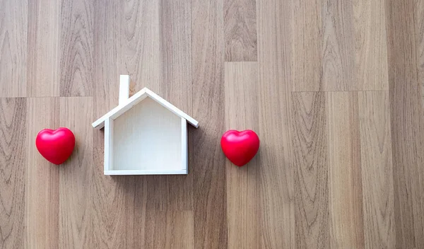 Zuhause süß zu Hause Kopierraum handgemacht Haus geformt Symbol Haus — Stockfoto