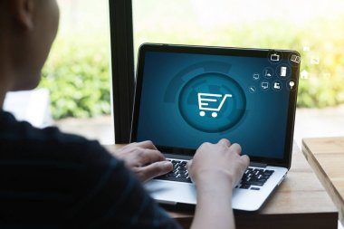 İş adamları teknoloji e-ticaret Internet küresel Marketi kullanın