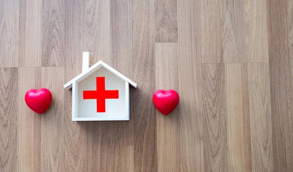 Casa saúde doce lar cuidados de saúde e medicina — Fotografia de Stock