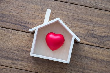 Ev tatlı ev kopya alanı el yapımı ev şeklindeki sembolü house