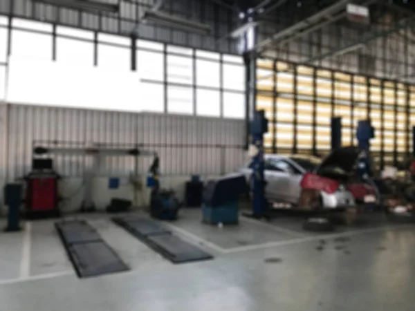 Samochód naprawy centrum auto Naprawa stacja obsługi niewyraźne zadumany — Zdjęcie stockowe