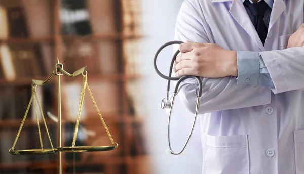 Wet concept rechter wet medische apotheek naleving gezondheidszorg bu — Stockfoto