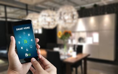 Şeyler çok modern yaşam r uzak ev denetimi Internet