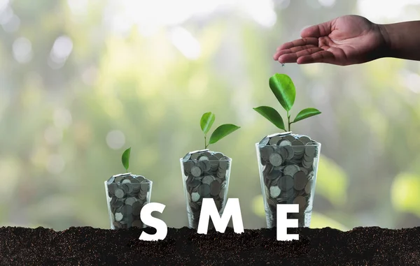 Growing Savings business SME or Small and medium-sized enterpris — Stock Photo, Image