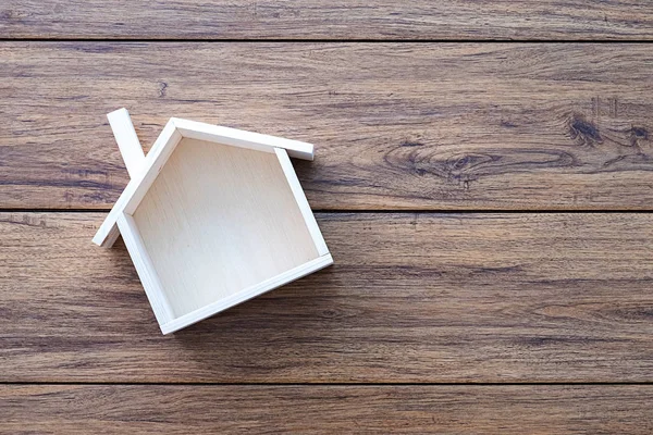 Zuhause süß zu Hause Kopierraum handgemacht Haus geformt Symbol Haus — Stockfoto