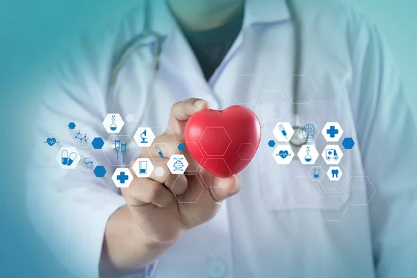 medicine heart Medicine doctor  technology network concept medic